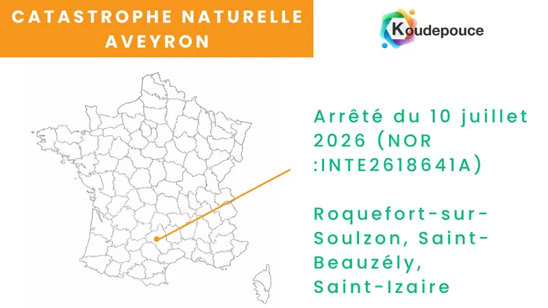 Glissement de terrain sur un talus du Sud-Aveyron après les fortes pluies de février 2026
